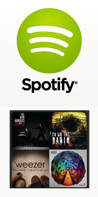 spotify logo & road runner play list